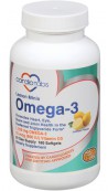 omega-3 lemon minis bottle with vitamin D3