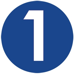 number 1 sign