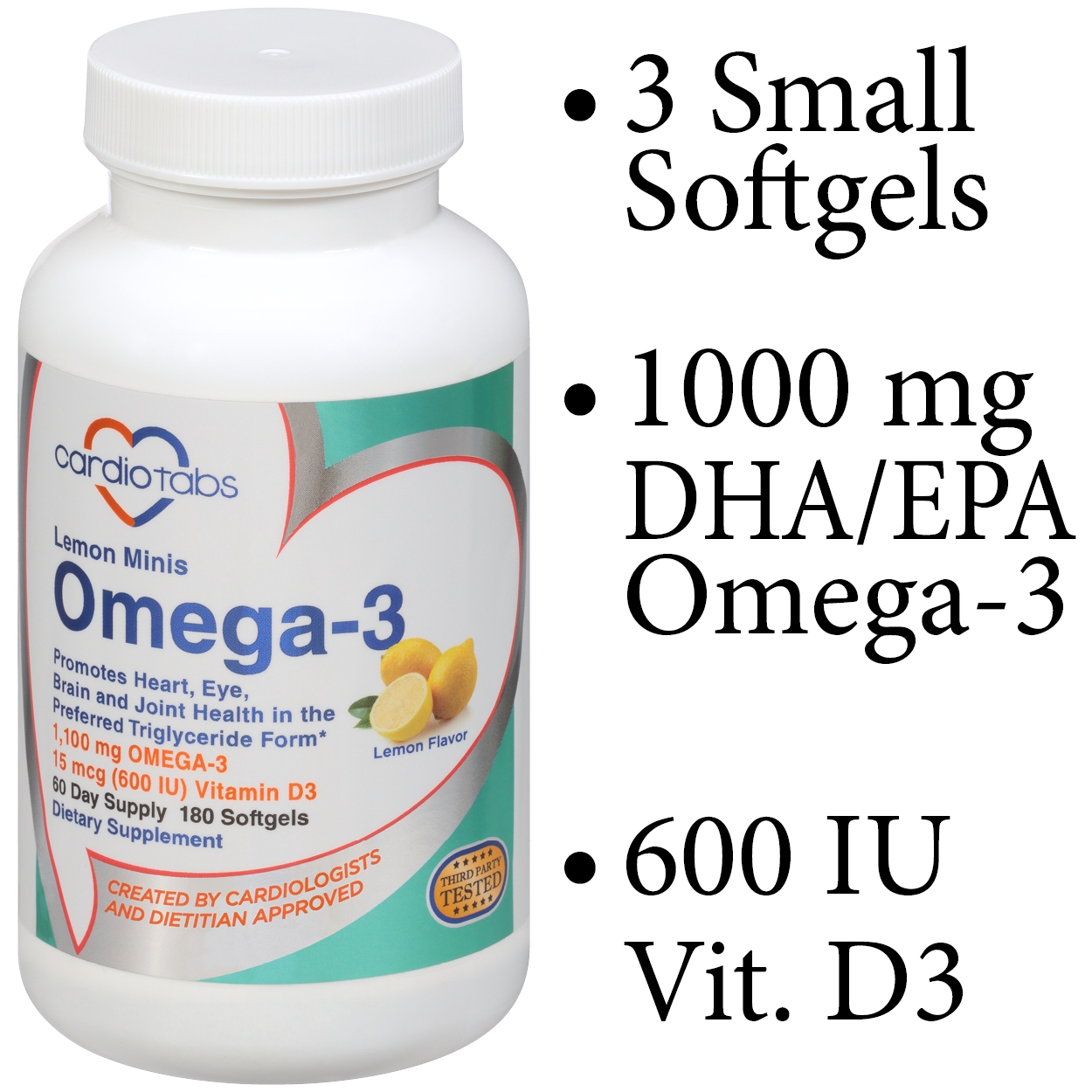 omega-3 lemon minis
