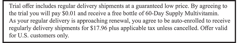 free multivitamin offer language