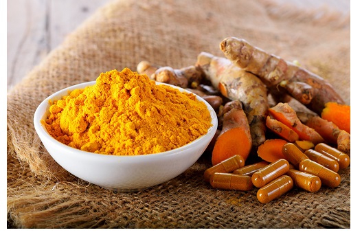 curcumin root and capsules