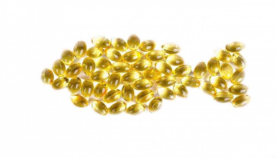 fish oil softgels shaped in a fish design