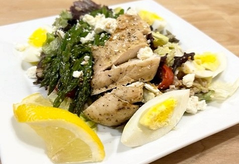 Grilled Greek Chicken & Sun-dried Tomato Salad